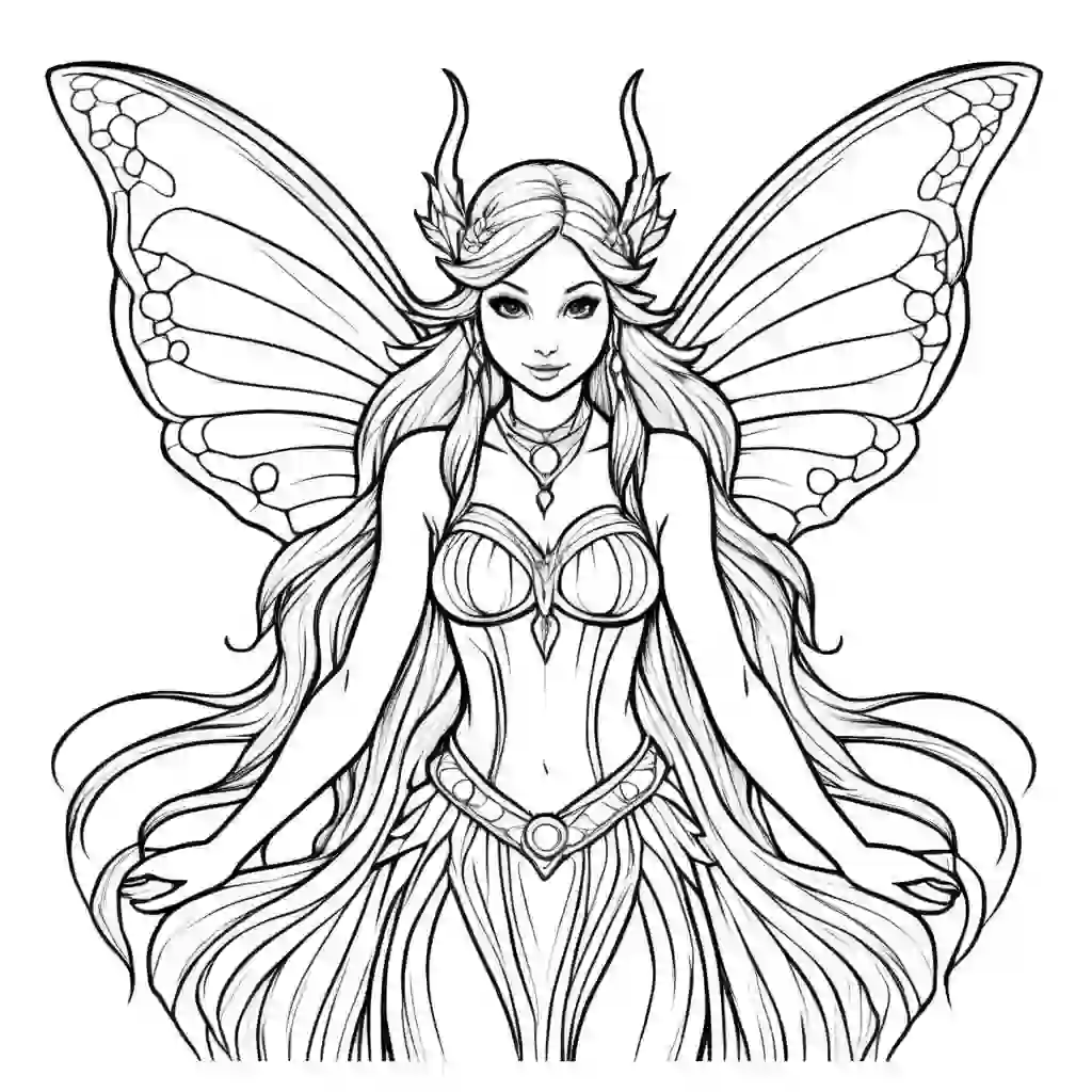 Earth Fairy coloring pages